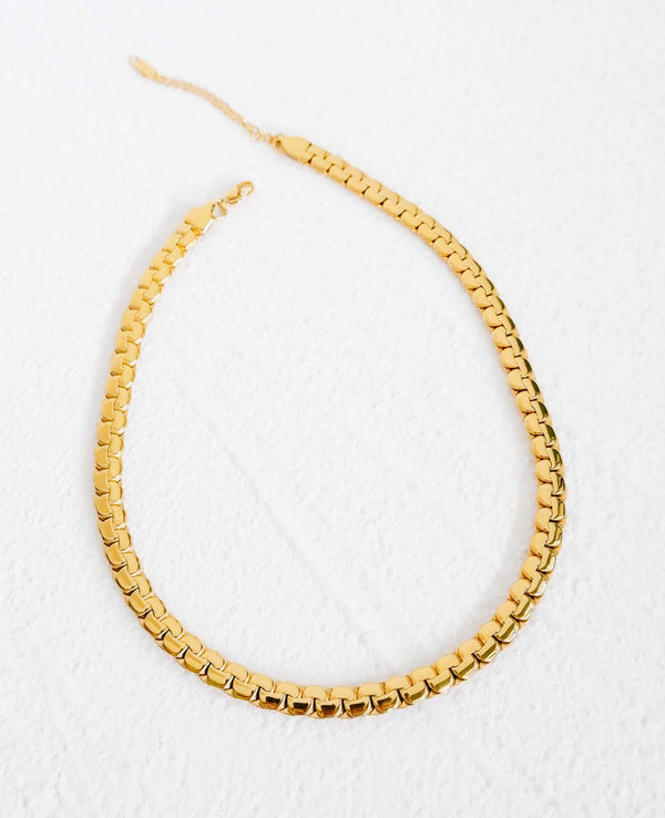 Nova Chunky Statement Gold Necklace